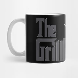 The Grill Father, BBQ, Barbecue, Cook, Meat, Steak, Propane Tank, Grill, Food, Mafia, The GrillFather, Funny Foodie, Foodie, Fathers Day Gift, Grilling. Mug